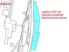 Prodej stavebnho pozemku, 2727m<sup>2</sup>, Hartmanice - Svtl, 3.190.000,- K