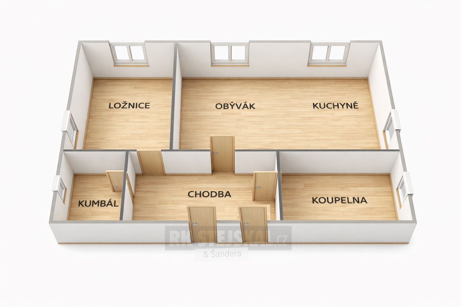 orientační půdorys bytu