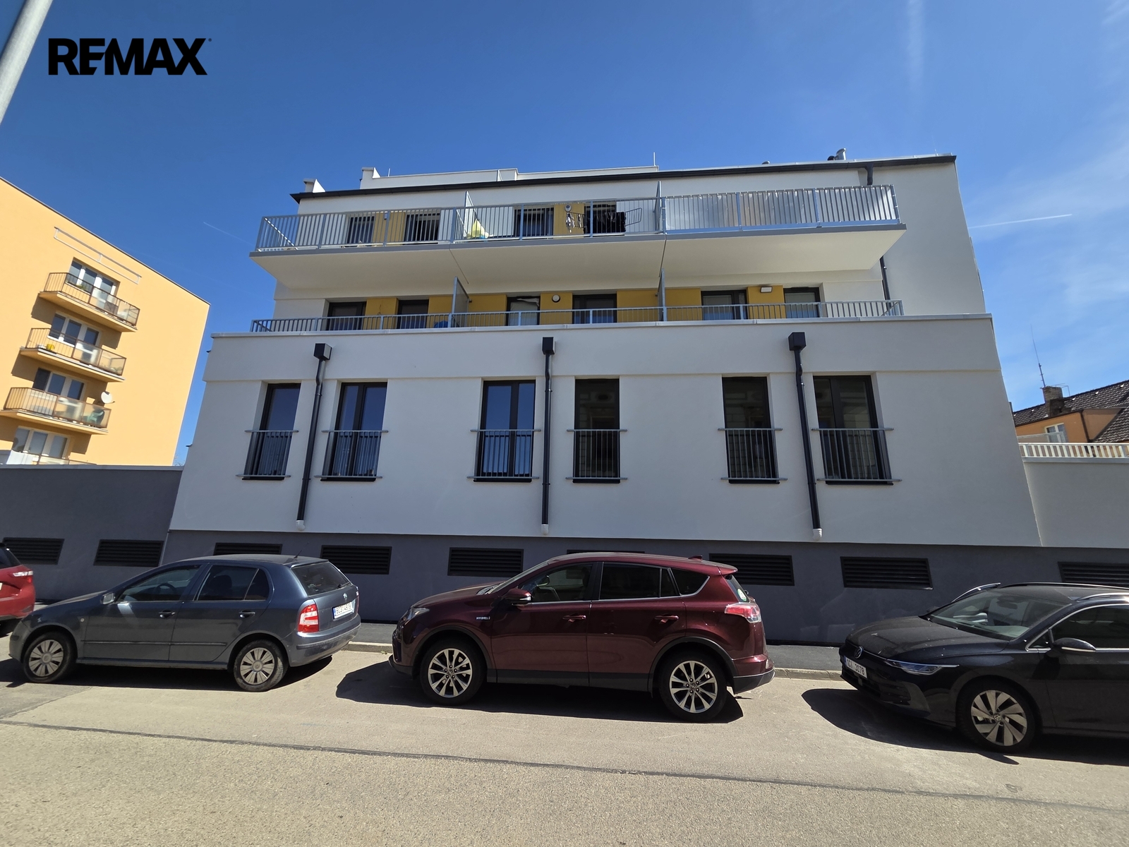 Boční pohled na dům