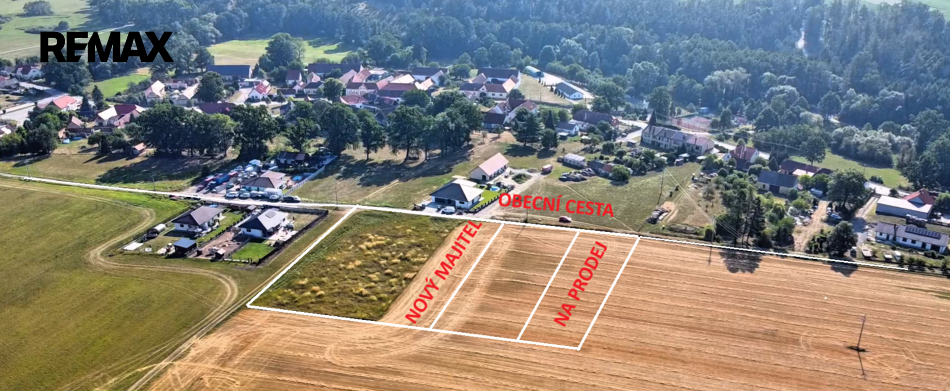 umístění stavební parcely
