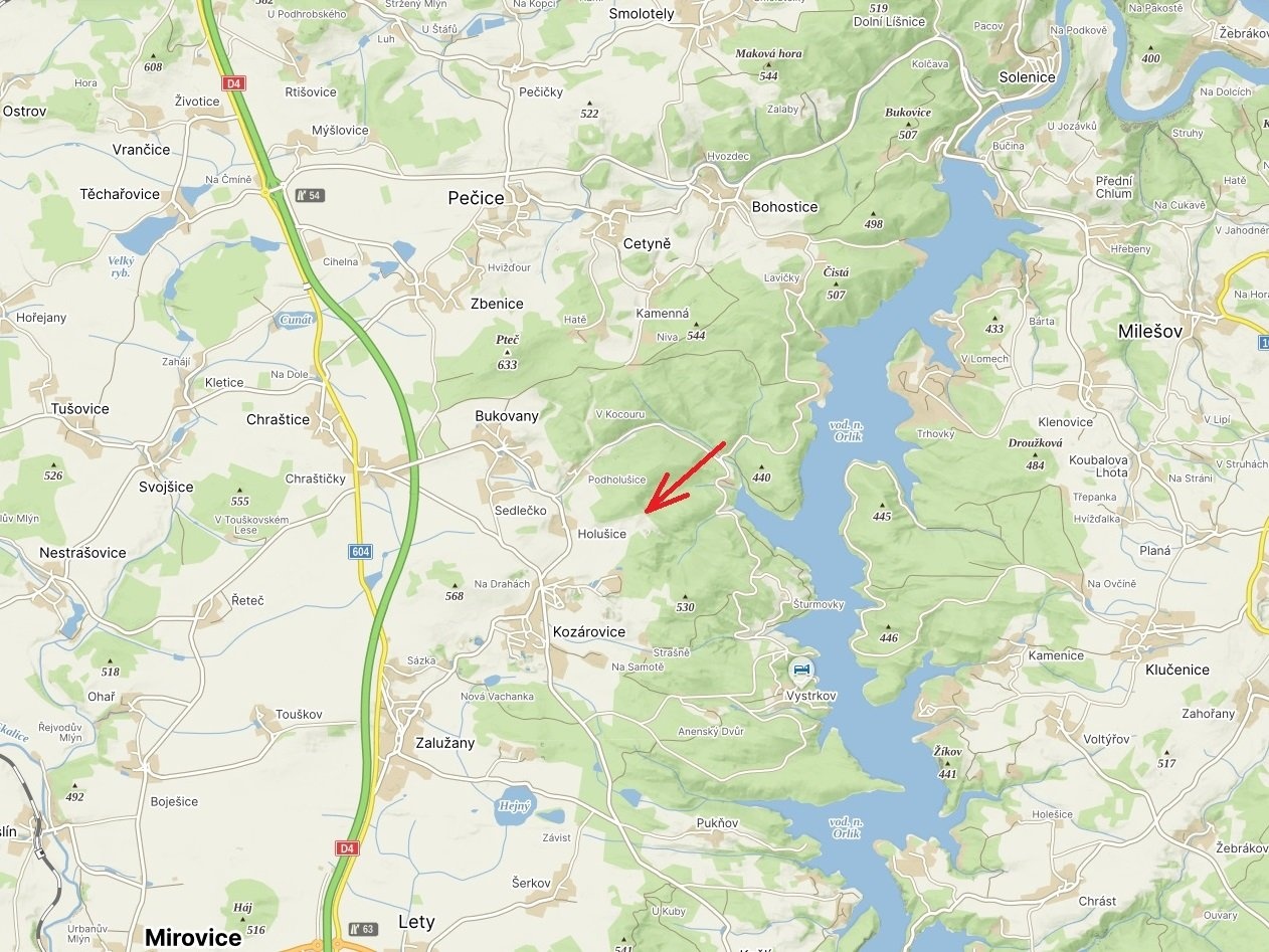 LV 614_Kozárovice_2mapa