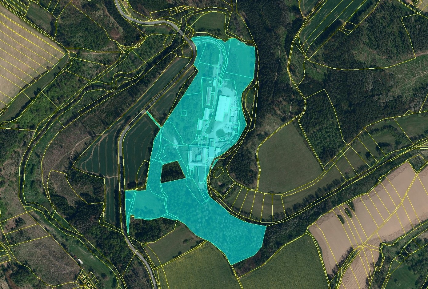 kat mapa sat LV 16 Červená Řečice
