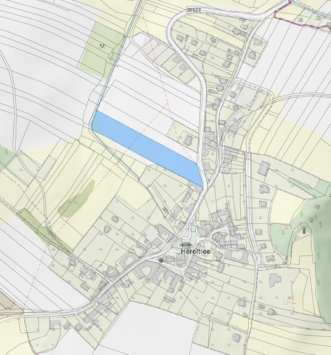 Zákres pozemku mapa-1a