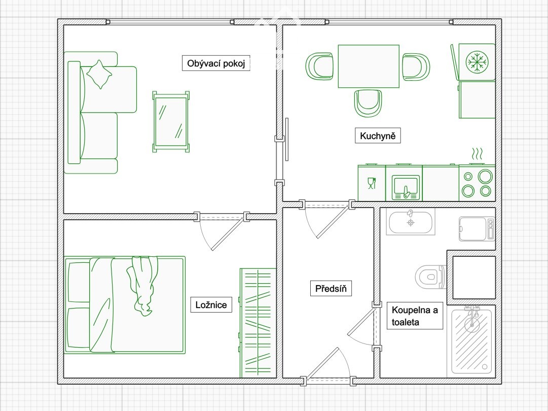 RK Pubec - U Řezné 366 - půdorys