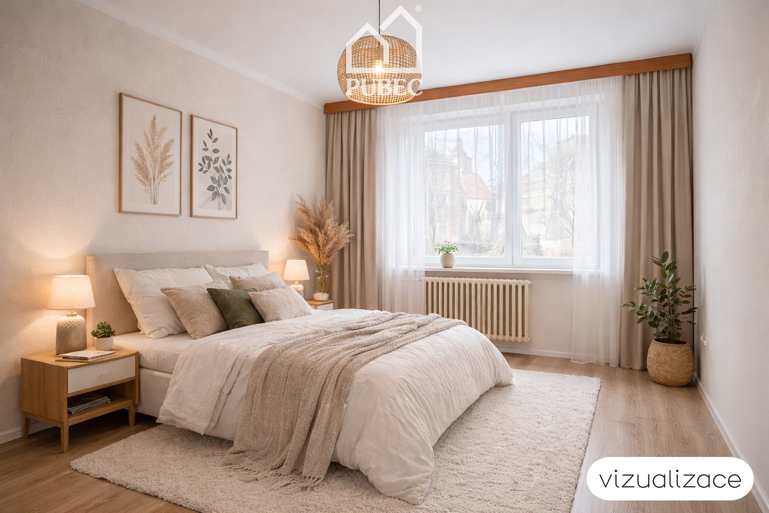 10 vizualizace ložnice