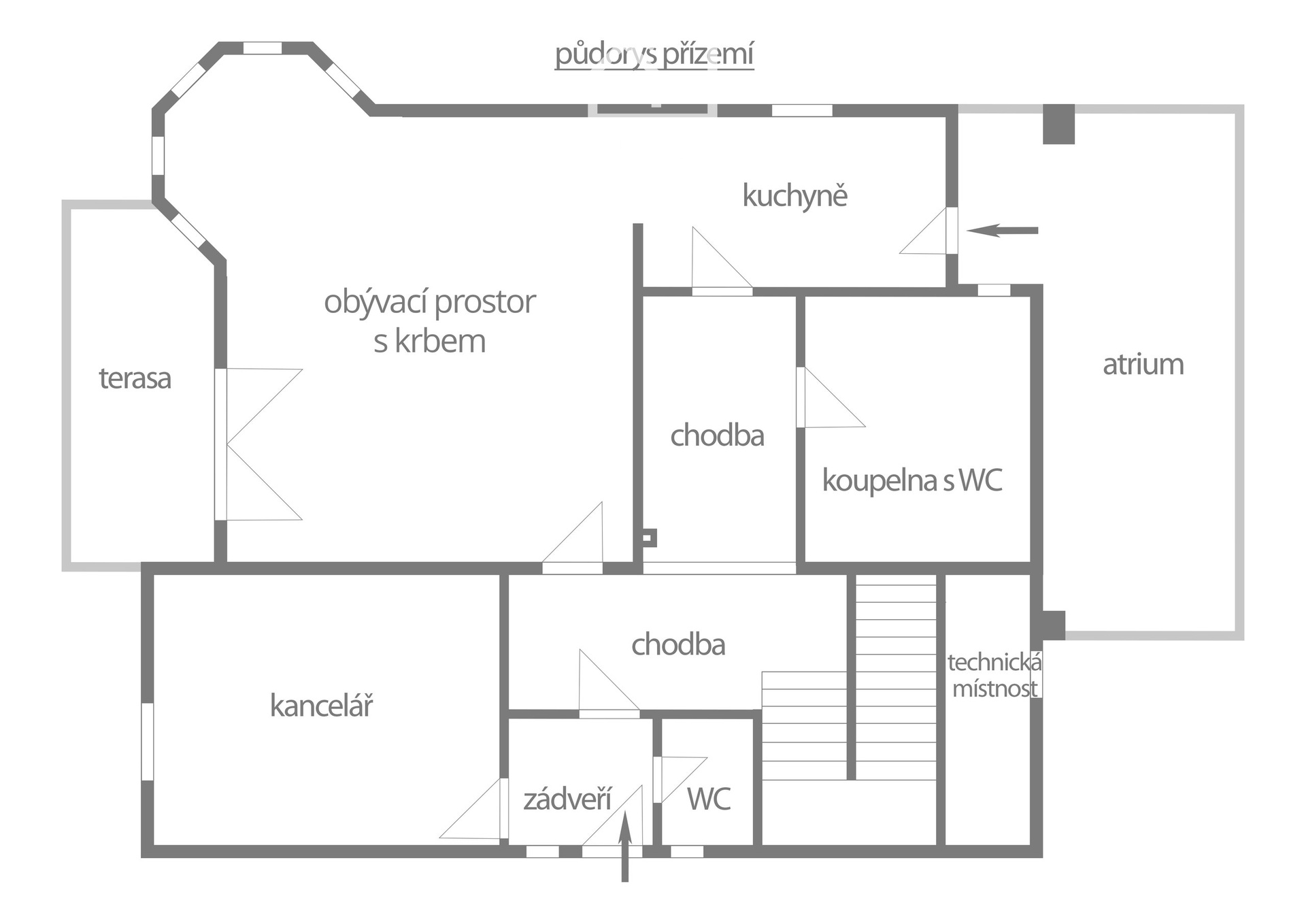 Půdorys přízemí