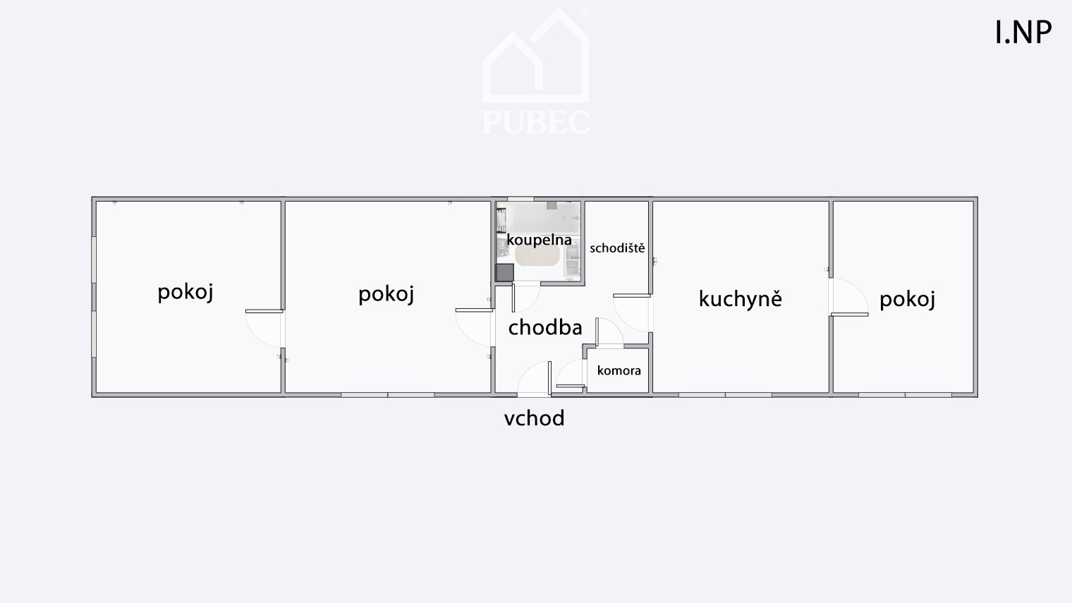 půdorys I.NP