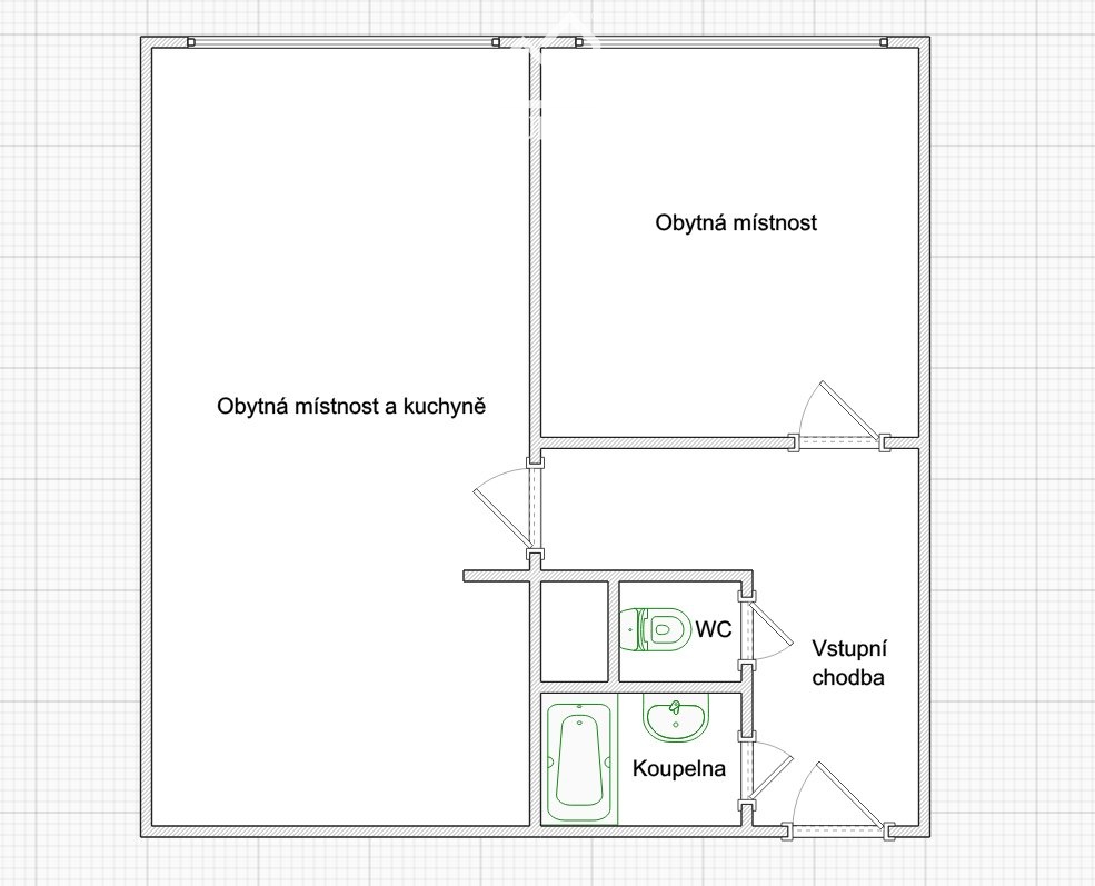 RK Pubec - Bzenecká 5 - půdorys