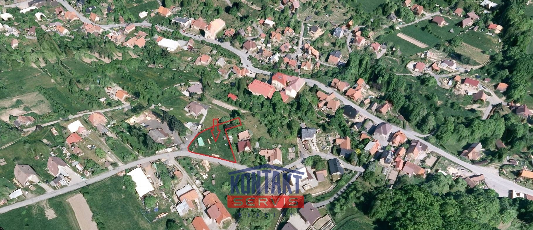 KN 322.1_pohled na pozemek_mapa