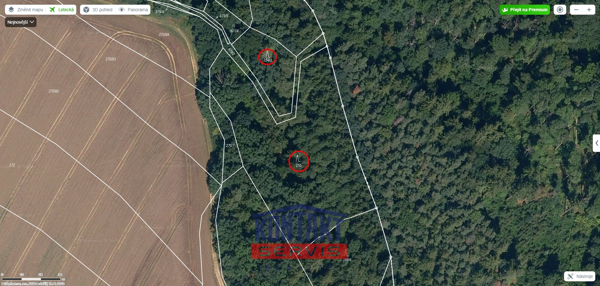 východ mapy