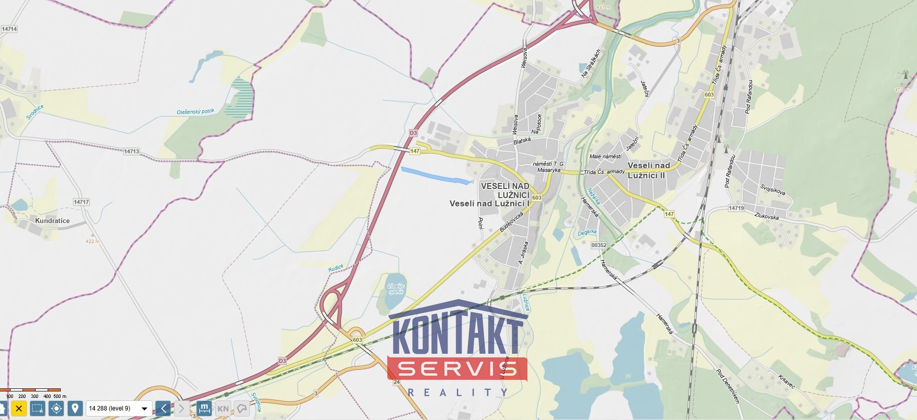 Prodej komerčního pozemku Veselí nad Lužnicí 7 750 000 Kč, foto 4