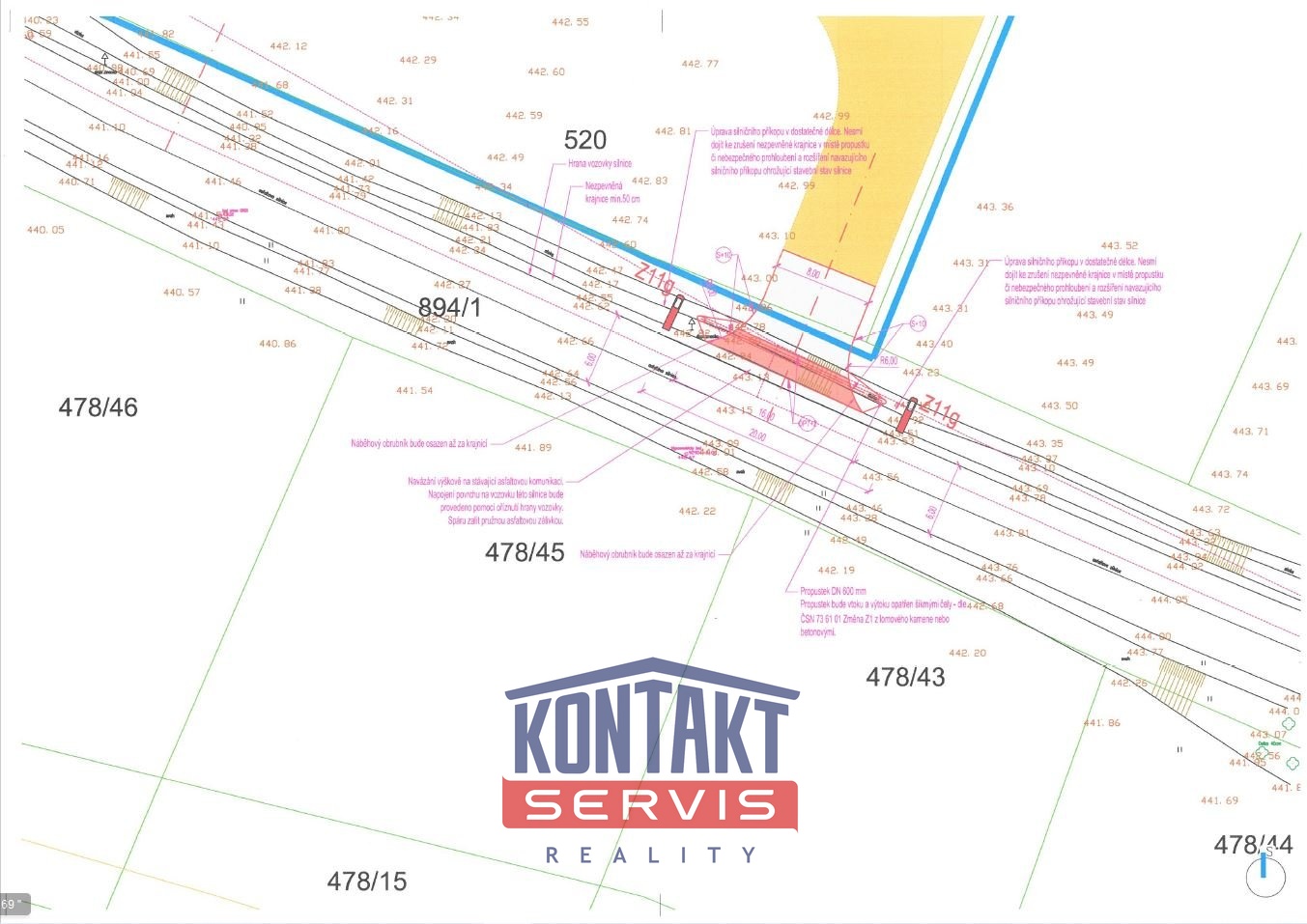 Stavební situace - Detail