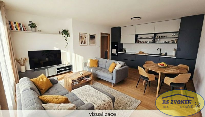 Pronájem nadstandard. bytu 2+kk v rezidenci Wechův dvůr, KM