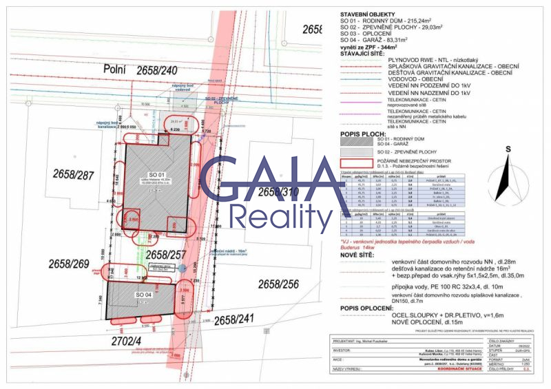 Pozemek u lesa se stavebním povolením