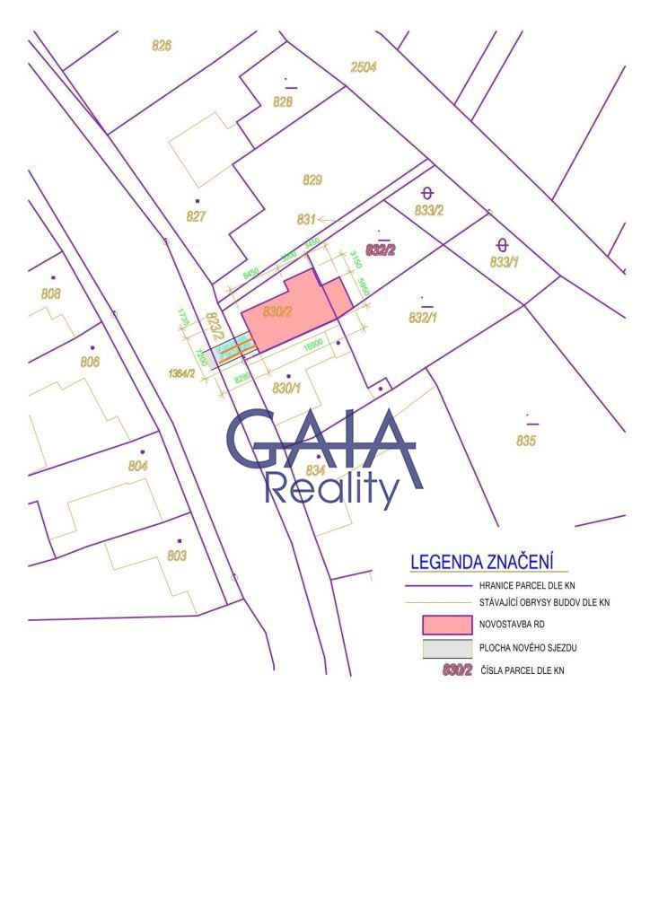 Pozemky ve Vlkoši se stavebním povolením