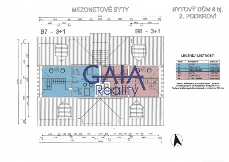 Prodej krásného mezonetového bytu 3+kk v klidné části města