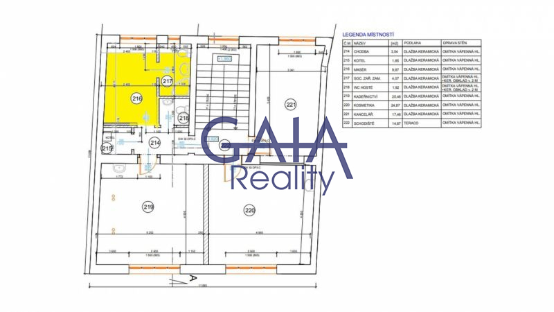 Prostory k pronájmu pro poskytování služeb