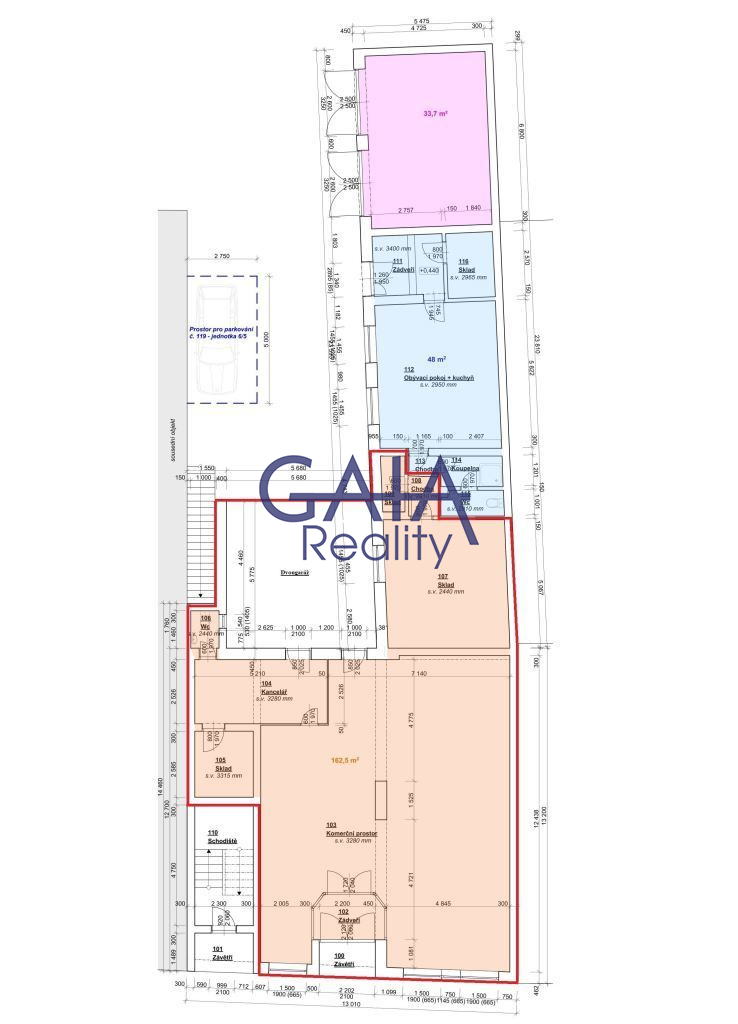 Atraktivní obchodní prostory v centru města