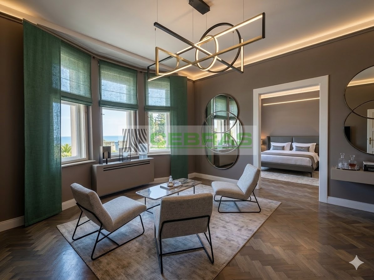 Vizualizace pokoje s ložnicí