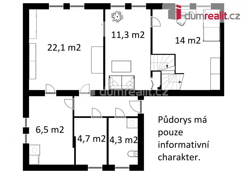 Prodej bytu 5+1 a více, 153 m² Trhové Sviny (okres České Budějovice), Branka, obrázek 8