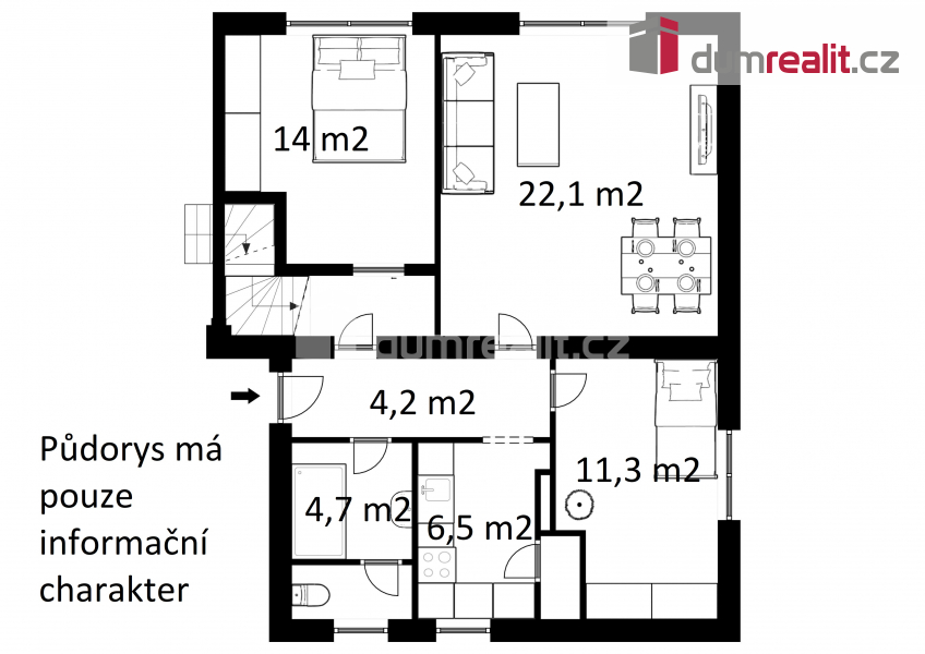 Prodej bytu 5+1 a více, 153 m² Trhové Sviny (okres České Budějovice), Branka, obrázek 6