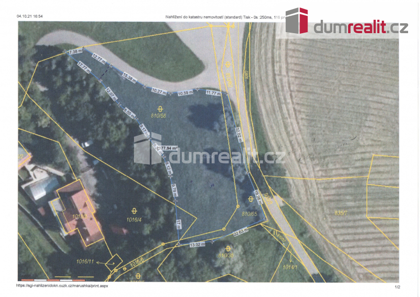 Prodej komerčního pozemku, 2 156 m² Lípa (okres Zlín), obrázek 1