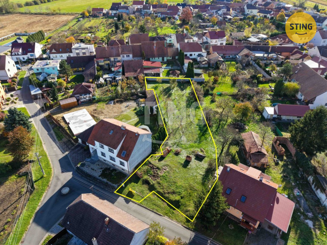 Prodej stavební parcely 1326 m², Milotice