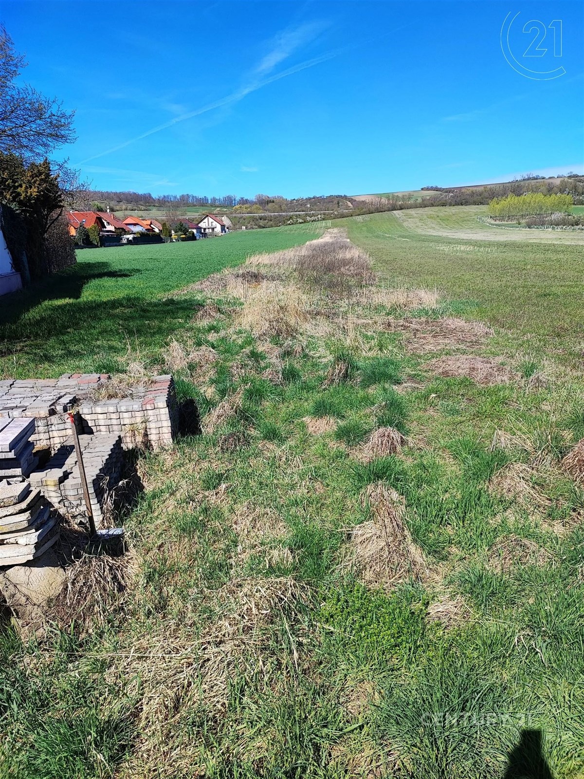 výhled na hory s venkovský pohled