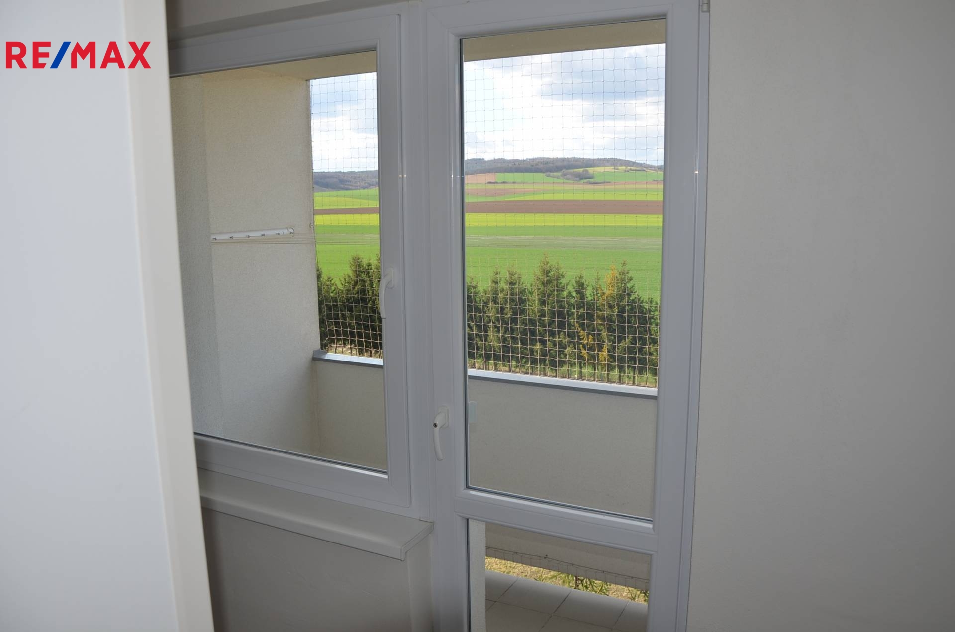 Společný balkon na patře