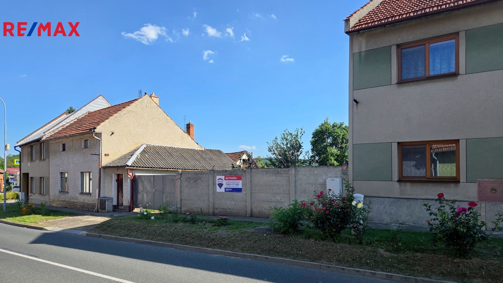 Pohled na pozemek