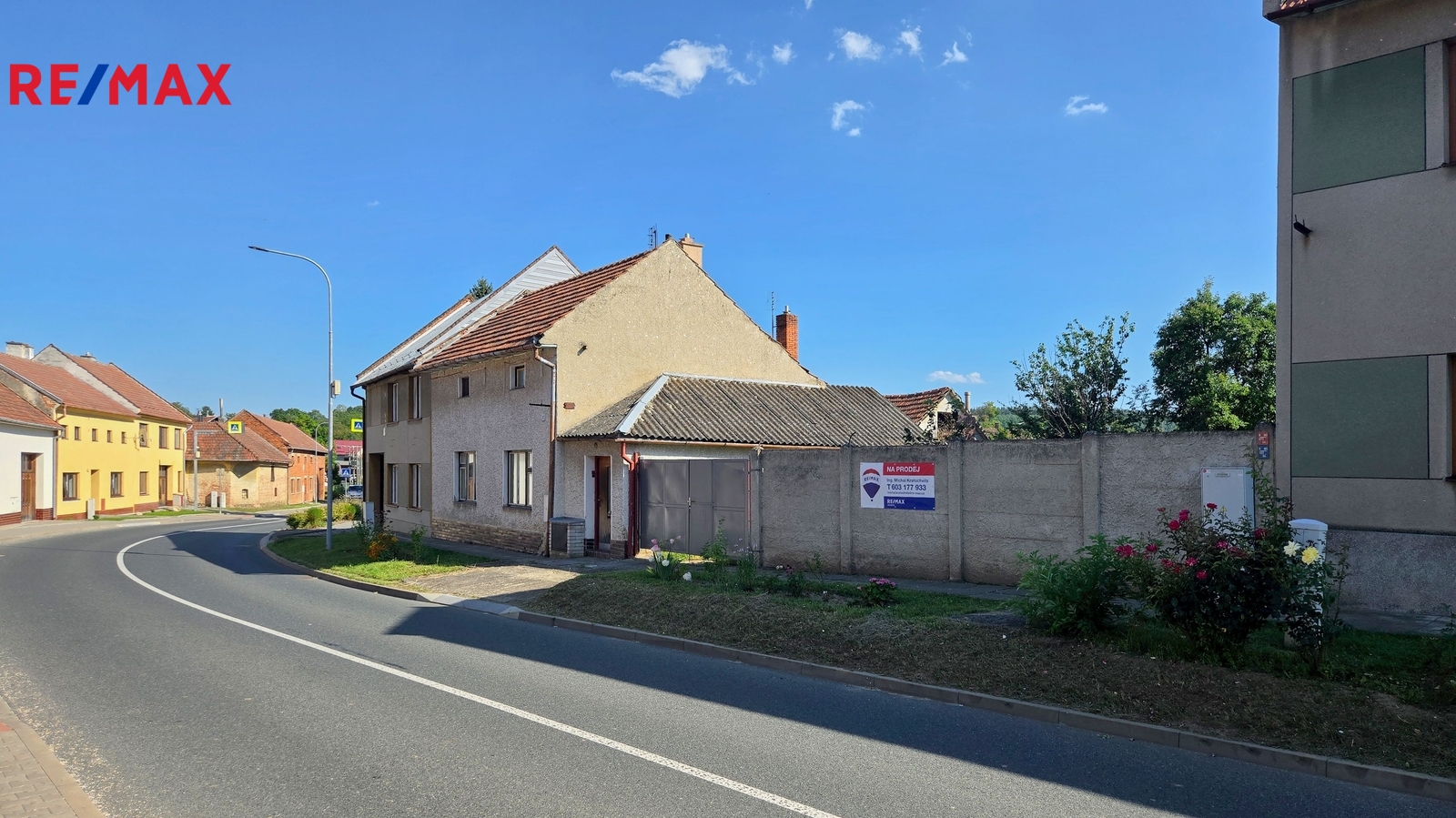 Pohled na pozemek