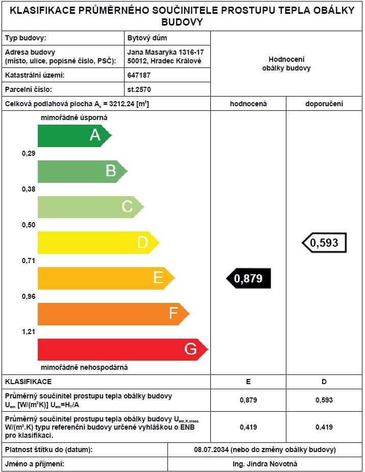 Pronájem bytu 1+1 (35m2) v Hradci Králové - ul.Jana Masaryka