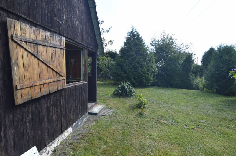 Zahrada u lesa se zahradním domkem v Týništi nad Orlicí.