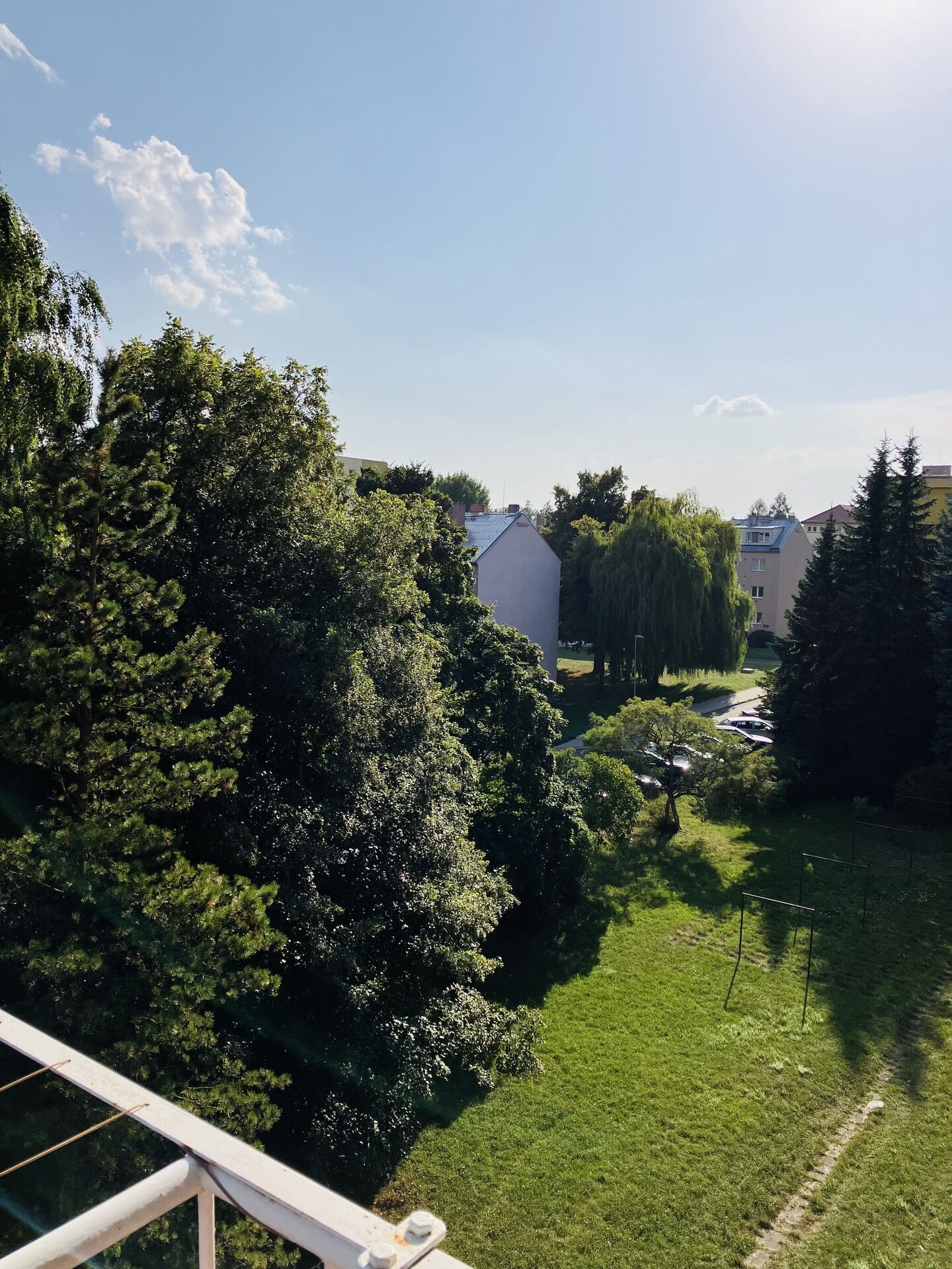 výhled z balkonui