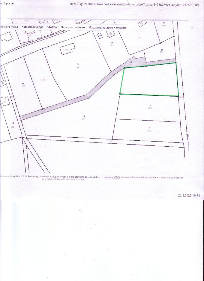 Prodej stavební parcely, 1 200 m² Rybniště (okres Děčín), obrázek 1