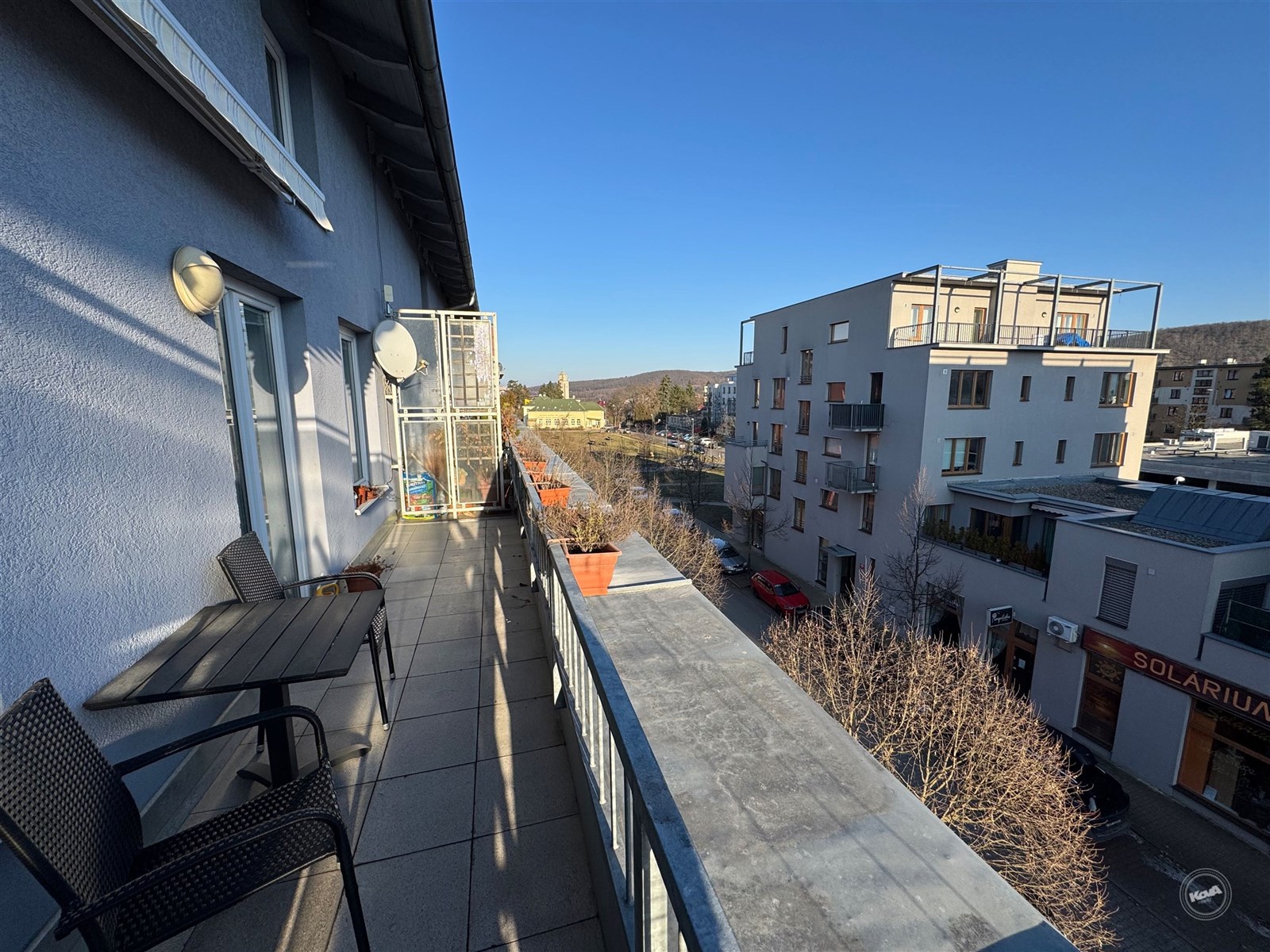 pohled na východ z terasy