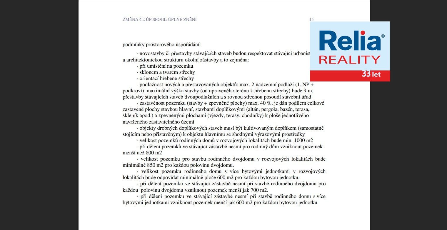 N50743_ÚP_Zastavitelnost Bi - Bydlení individuální