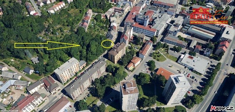 projekt Komenského pohled jih - zákres