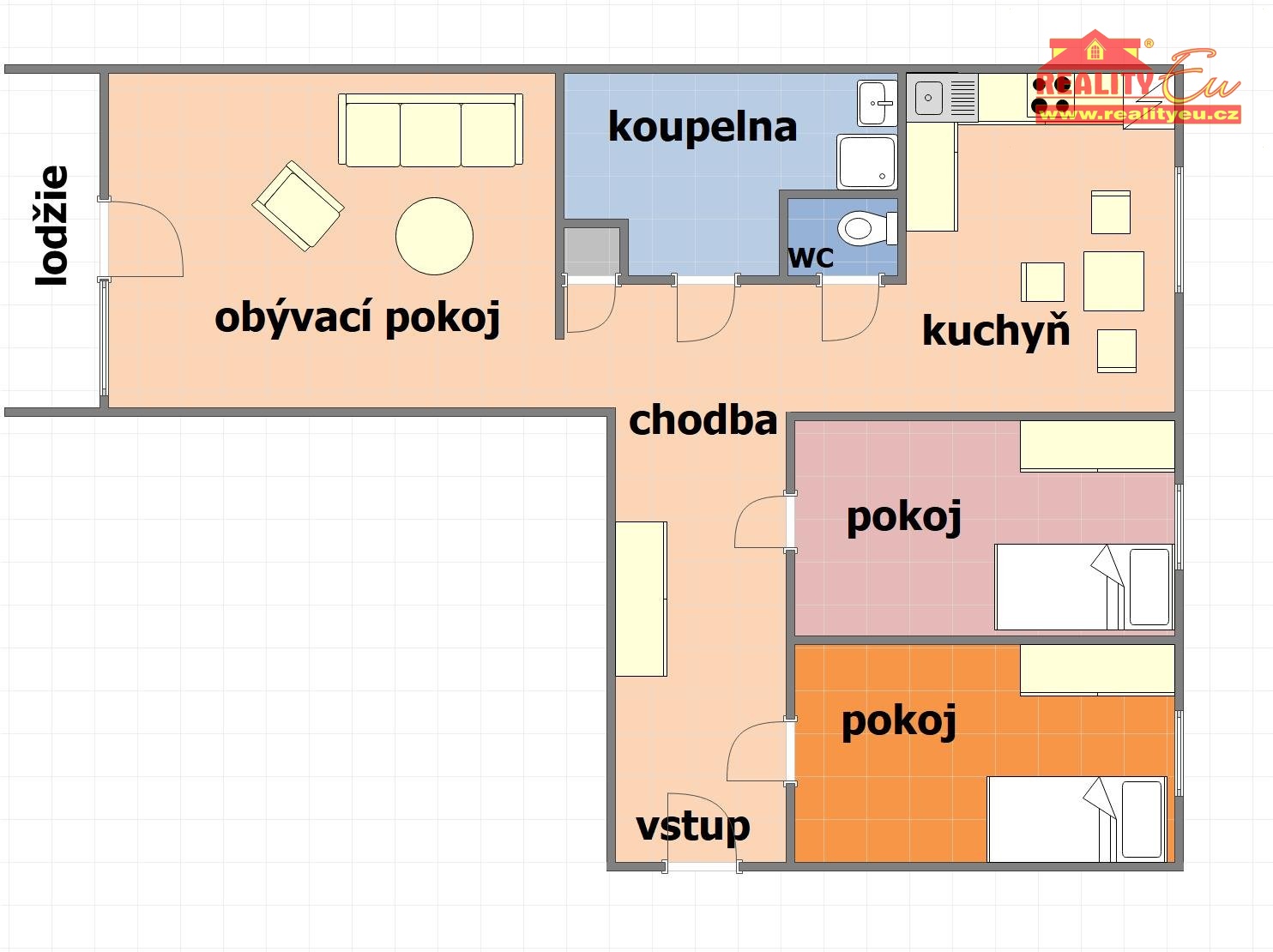 půdorys bytu