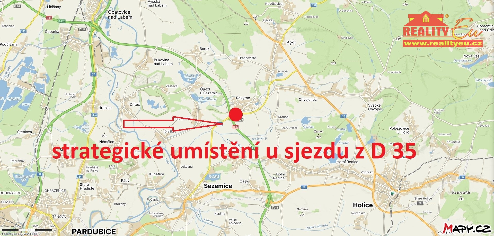 mapa - zákres