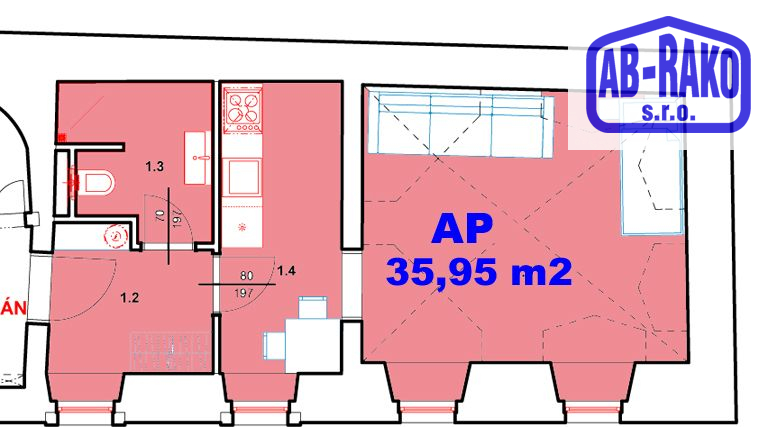 PRONÁJEM atraktivního bytu 1+1 u centra N. Bystřic