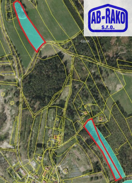 15,38 ha zem. pozemků okolo Najdeku u Lodhéřova