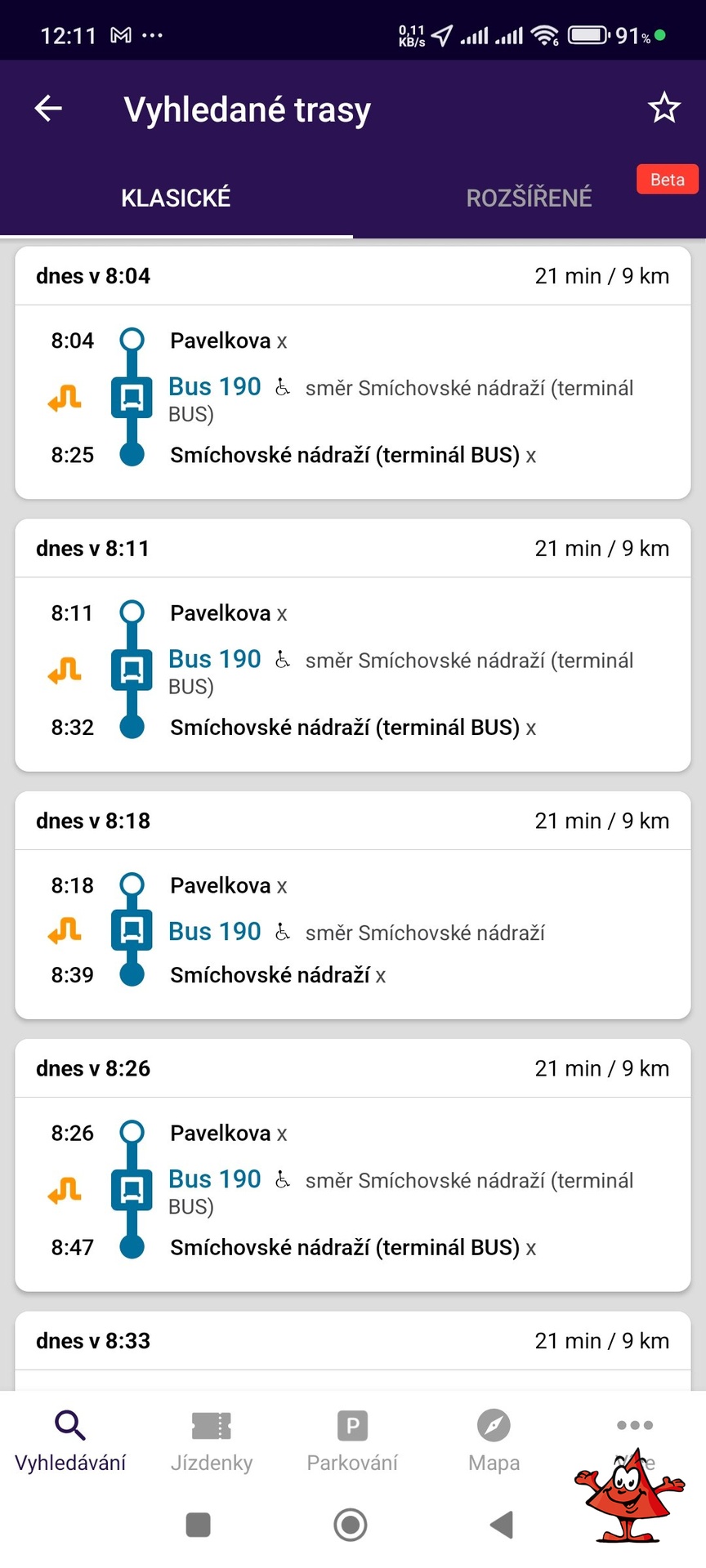 Pronájem bytu 3+1 Praha 4 Modřany Na Beránku - MHD