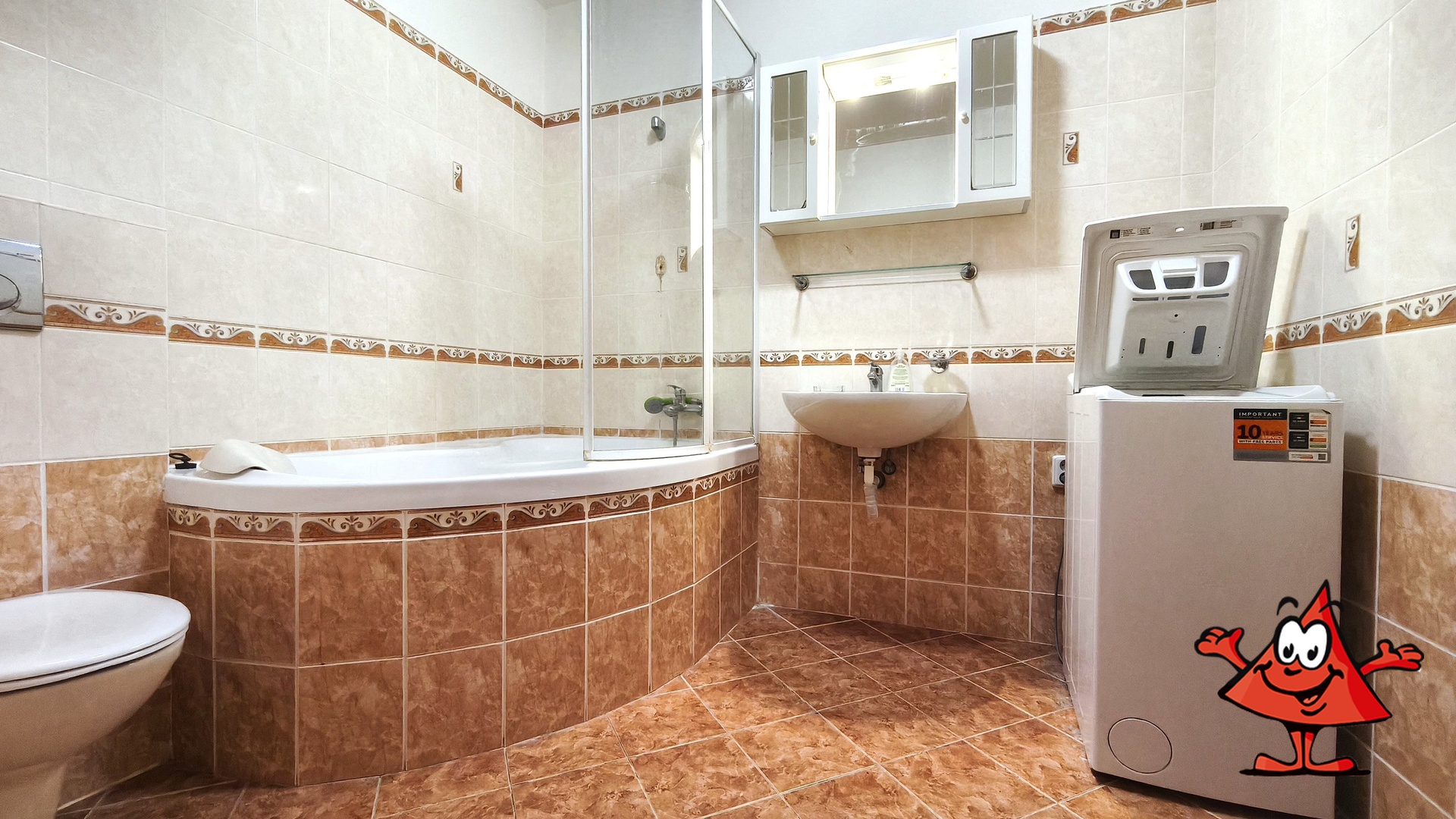 Pronájem bytu 5+1 v ulici Přádova, Praha 8 - koupe