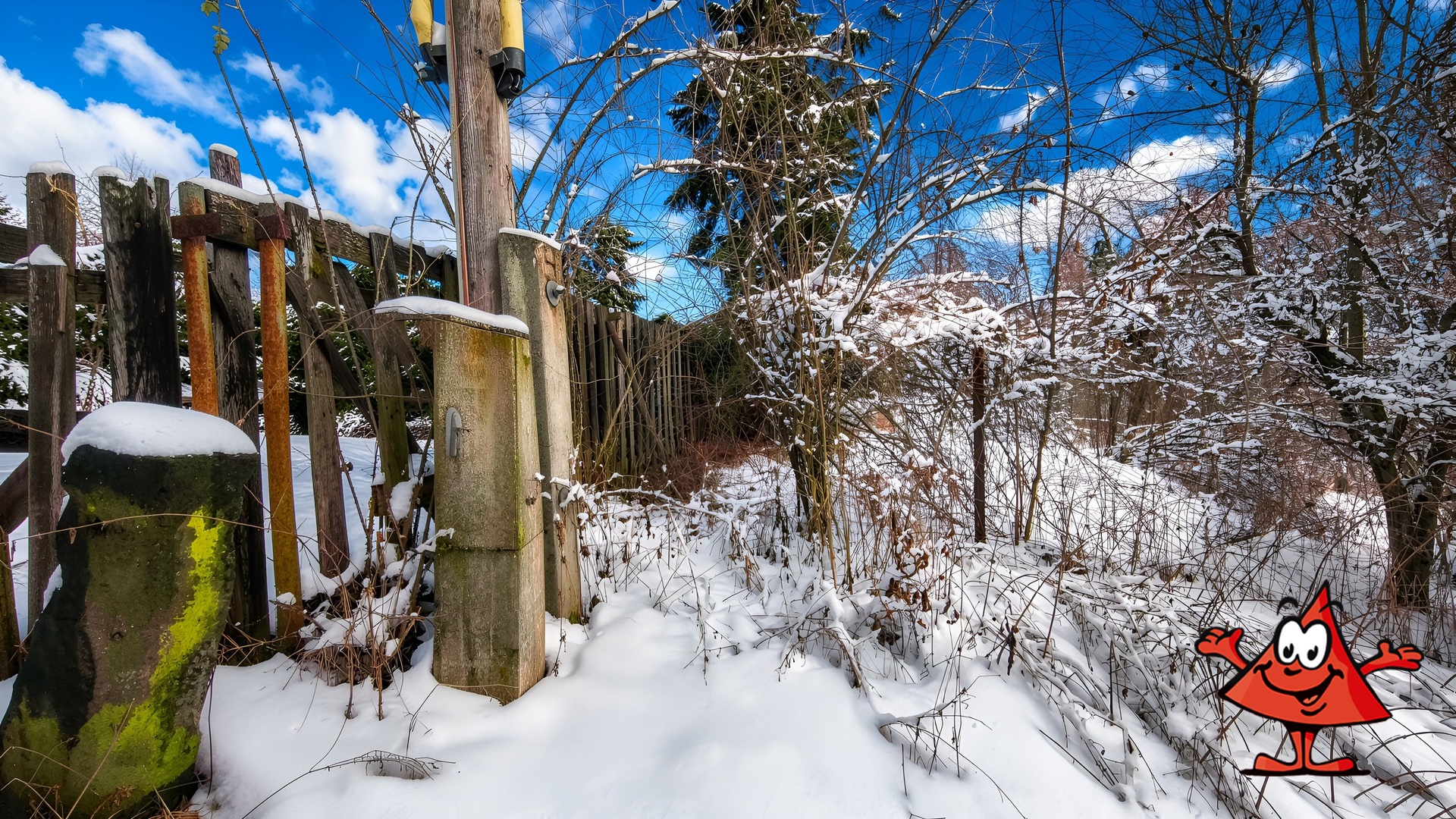 Parcela na prodej Volfartice - sousedův plot
