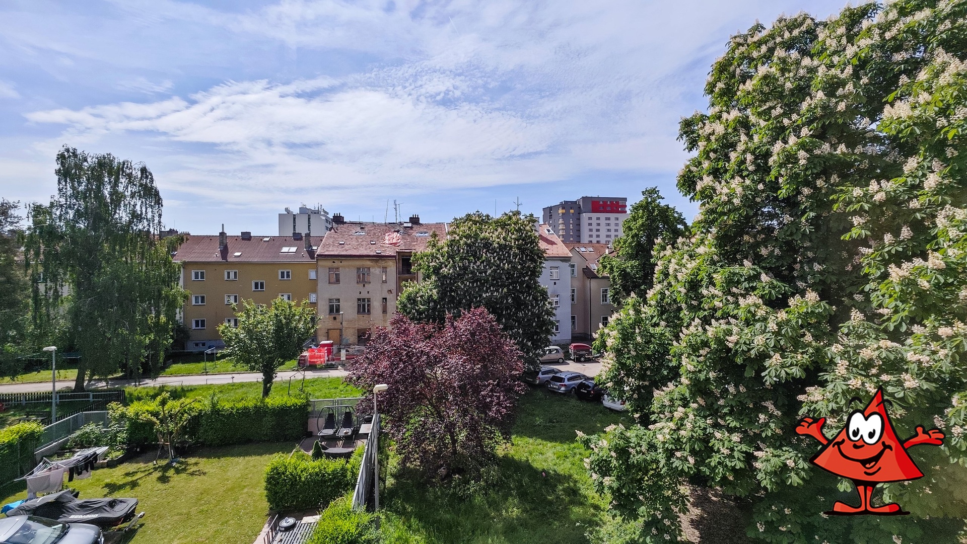Pronájem bytu 2kk Praha 4 Krč - výhled