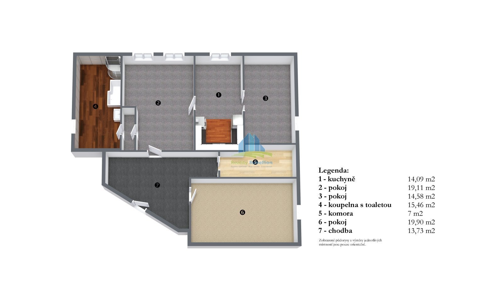 byt 3+1 Francouzská 3NP Františkovy Lázně Iveta Bi