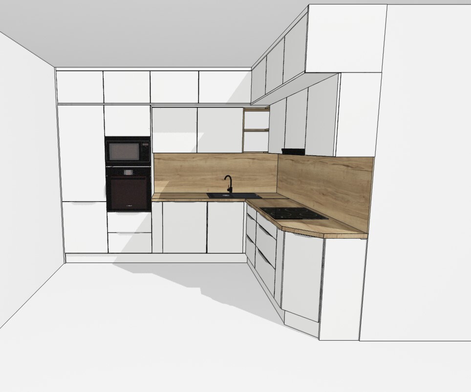 Návrh kuchyňské linky