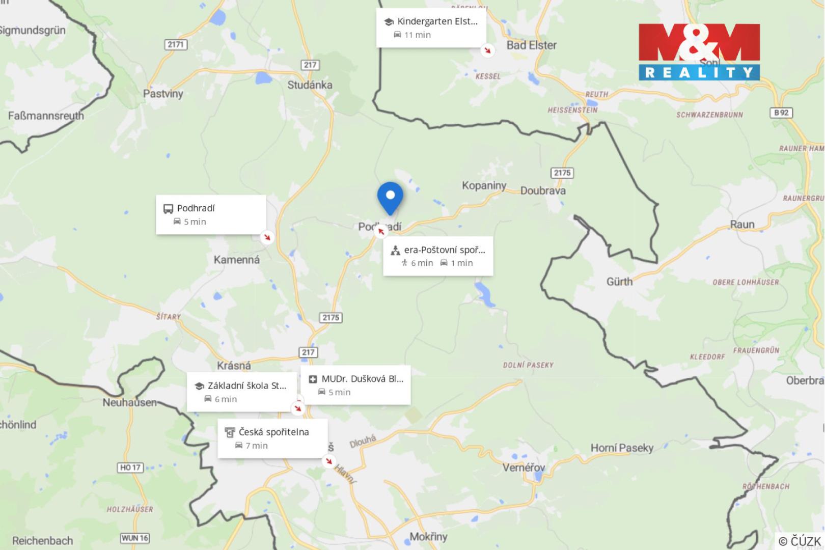 Prodej stavební parcely Podhradí 1 097 500 Kč, foto 14