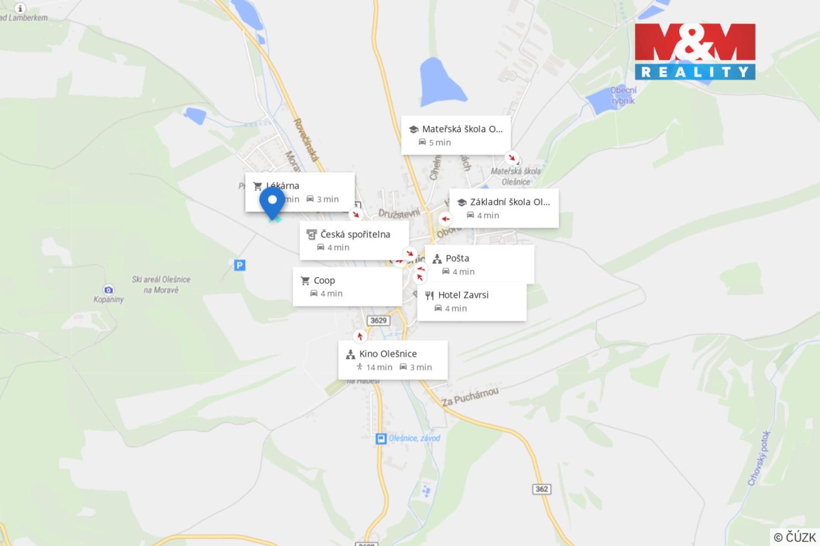 Prodej stavební parcely Olešnice 1 680 000 Kč, foto 8